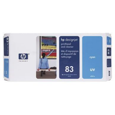 HP UV skrivhuvud (inkl rengöringskit)  cyan nr 83 C4961A