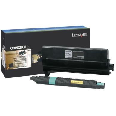 LEXMARK Tonerkassett svart 15.000 sidor inkl. Bestrykningsrulle C9202KH
