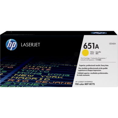HP Gul toner (HP 651A) för ca 16 000 sidor CE342A