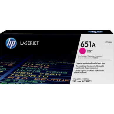 HP Magenta toner (HP 651A) för ca 16 000 sidor CE343A