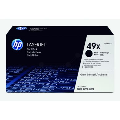 HP Tonerkassett svart *2-pack* 2x 6.000 sidor Q5949XD