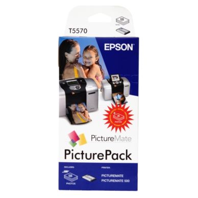 EPSON PictureMate PicturePack 6x13ml+135 Fotopapper glättat 10x15 T5570