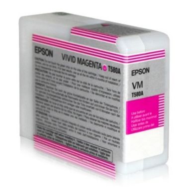 EPSON Bläckpatron vivid magenta 80ml T580A