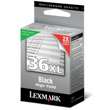 LEXMARK Bläckpatron svart Nr 36XL