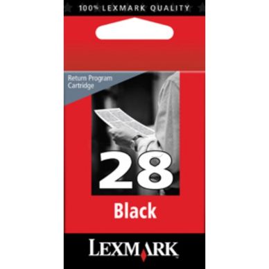 LEXMARK Bläckpatron svart Nr 28