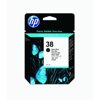 HP HP 38 mattsvart med pigmentbaserat bläck original 3000 sidor C9412A