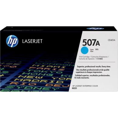 HP Tonerkassett cyan 6.000 sidor (507A) CE401A