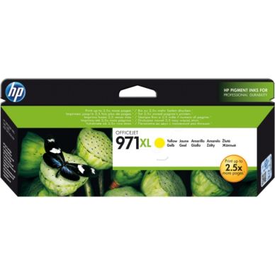 HP HP 971XL hög kapacitet gul Original patron 6600 sidor CN628AE