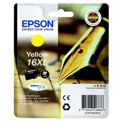 EPSON Bläckpatron gul (16XL) 450 sidor T1634