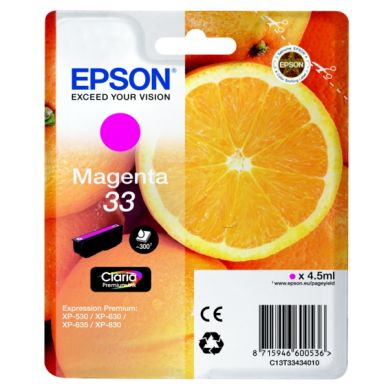 EPSON Bläckpatron magenta 300 sidor T3343