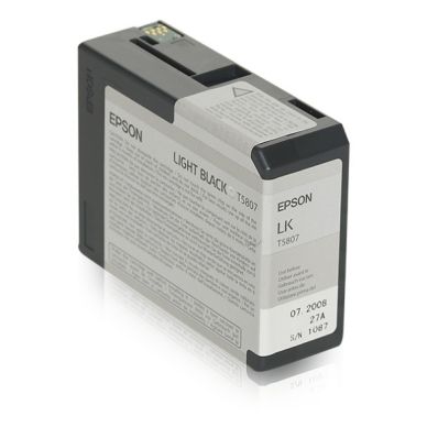 EPSON Bläckpatron ljussvart (grå) 80ml T5807