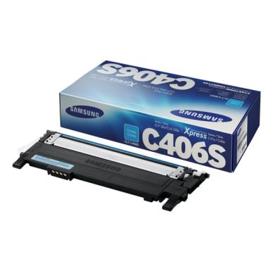 SAMSUNG Cyan toner för ca 1 000 sidor CLT-C406S