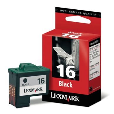 LEXMARK Bläckpatron svart Nr 16