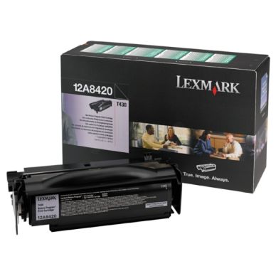 LEXMARK Tonerkassett svart 6.000 sidor return 12A8420