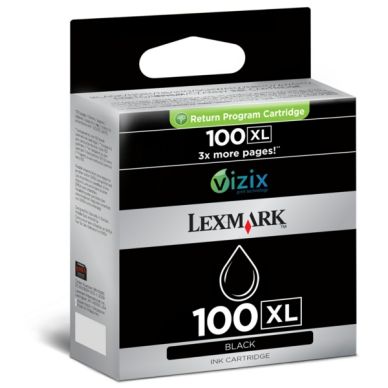 LEXMARK Bläckpatron svart Nr  100XL