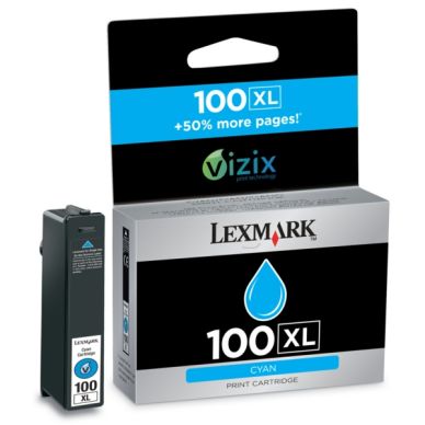 LEXMARK Bläckpatron cyan Nr 100XL