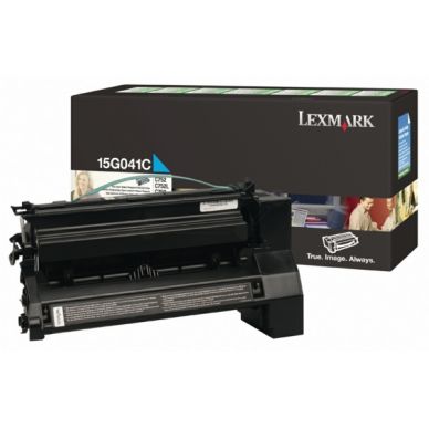 LEXMARK Tonerkassett cyan 6.000 sidor return 15G041C