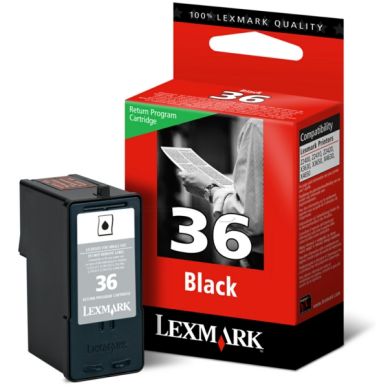 LEXMARK Bläckpatron svart Nr 36