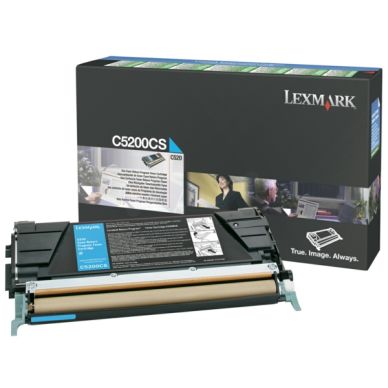LEXMARK Tonerkassett cyan 1.500 sidor return C5200CS