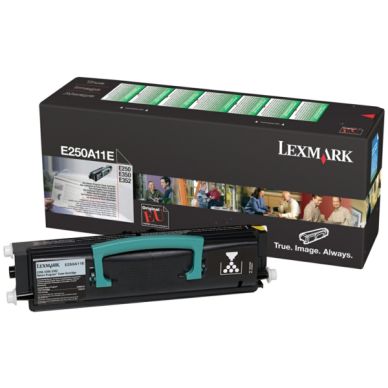 LEXMARK Tonerkassett svart 3.500 sidor return E250A11E