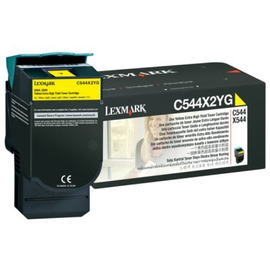 LEXMARK Tonerkassett gul Extra High Yield 4.000 sidor C544X2YG