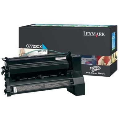 LEXMARK Tonerkassett cyan 15.000 sidor High Yield return C7720CX