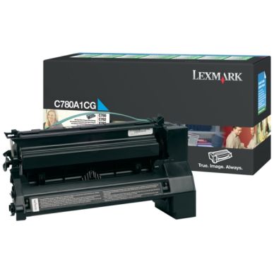 LEXMARK Tonerkassett cyan 6.000 sidor return C780A1CG