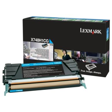 LEXMARK Tonerkassett cyan 10.000 sidor X748H1CG