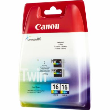 CANON Bläckpatron 3-färg 2-pack 2x7.5ml BCI-16CL