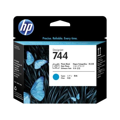 HP Skrivhuvud fotosvart/cyan (744) F9J86A