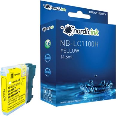 NORDICINK Gul bläckpatron 750 sidor CHLC1100HYY