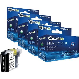 NORDICINK Paket: 4 bläckpatroner
