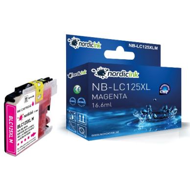 NORDICINK Magenta bläckpatron 1200 sidor XL NB-LC125XLM