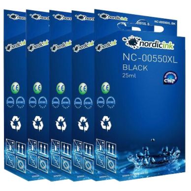 NORDICINK Nordicink Multipack - 5 st bläckpatroner. PBK/BK/C/M/Y XL NC-0055XMP