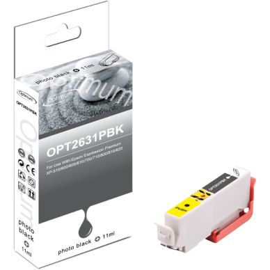 OPTIMUM Bläckpatron - Foto Svart XL - 400 sidor OPT2631PBK