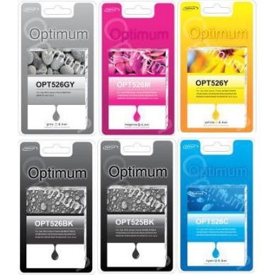 OPTIMUM Bläckpatron Optimum Set 525/526 6 bläckpatroner OPT526MPGY