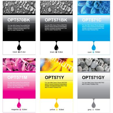 OPTIMUM Optimum Multipack - 6 st XL bläckpatroner BK/PBK/C/M/Y/GY OPT576MP