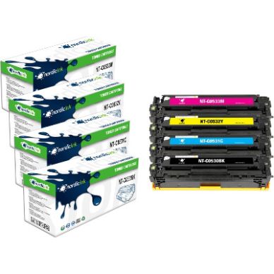 NORDICINK Paket med 4 st kompatibla toners. BK/C/M/Y PNT-C053