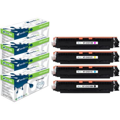 NORDICINK Paket med 4 st kompatibla toners. BK/C/M/Y PNT-CH31