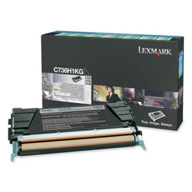 LEXMARK Tonerkassett svart Return Program High Yield 12.000 sidor C736H1KG