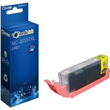 NORDICINK Nordicink bläckpatron - Grå CLI-551GY XL - 12 ml NC-00551XLGY