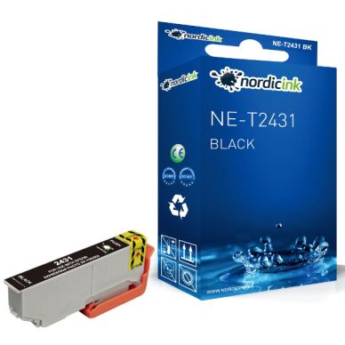 NORDICINK Svart bläckpatron XL NE-T2431XLBK_1 Replace: T2431