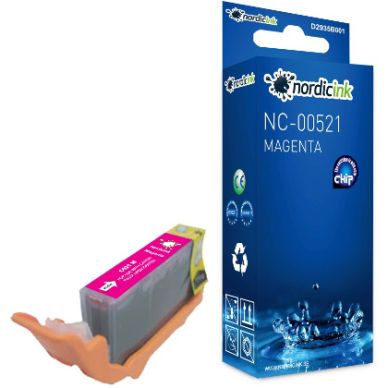 NORDICINK Magenta bläckpatron CLI-521M