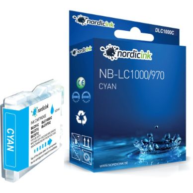 NORDICINK Cyan bläckpatron 12ml DLC1000C