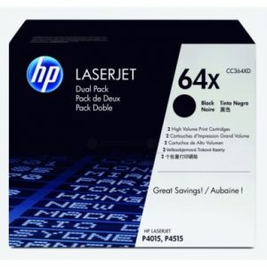 HP Tonerkassett svart *2-pack* CC364XD