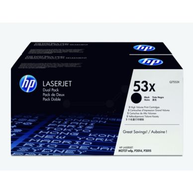 HP Tonerkassett svart *2-pack* 2x 7.000 sidor Q7553XD
