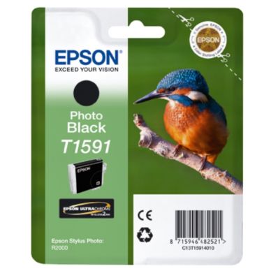 EPSON Bläckpatron svart foto 17ml T1591