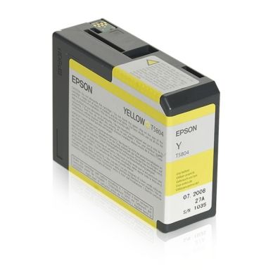 EPSON Bläckpatron gul 80ml T5804