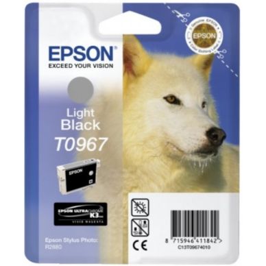 EPSON Bläckpatron ljussvart (grå) T0967