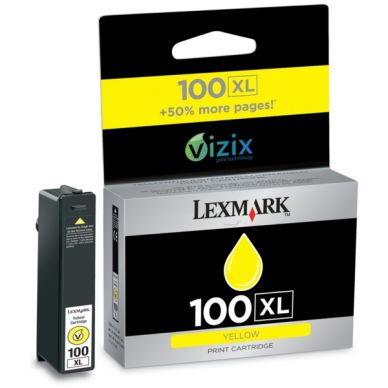 LEXMARK Bläckpatron gul Nr 100XL